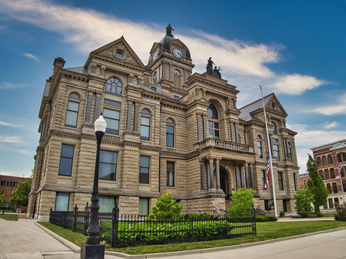 the hancock county courthouse is a historic courthouse in findlay, ohio, united states.